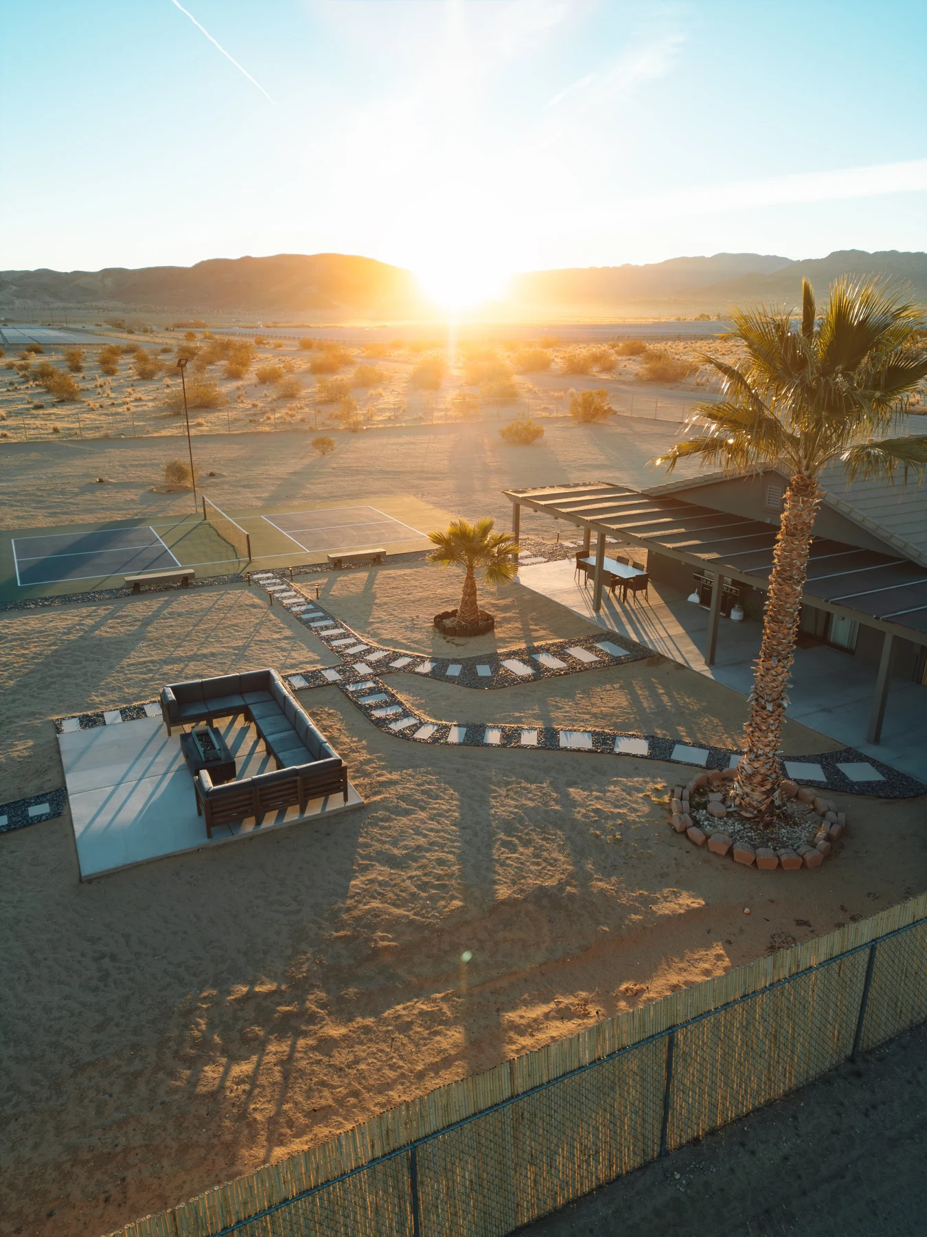 The Sakura Edition property at golden hour, photographed by Two Reign